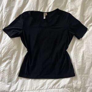 Plain black tee